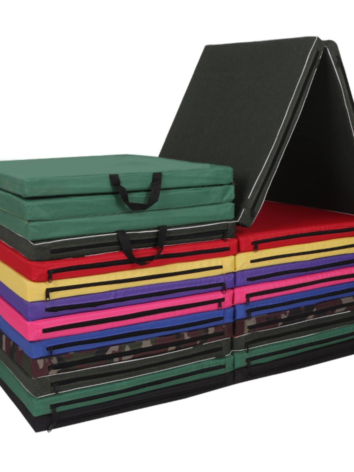 Gymnastics pads up lying on the cushion mid -examine sports sports folding thick sponge pad children's dance empty practice