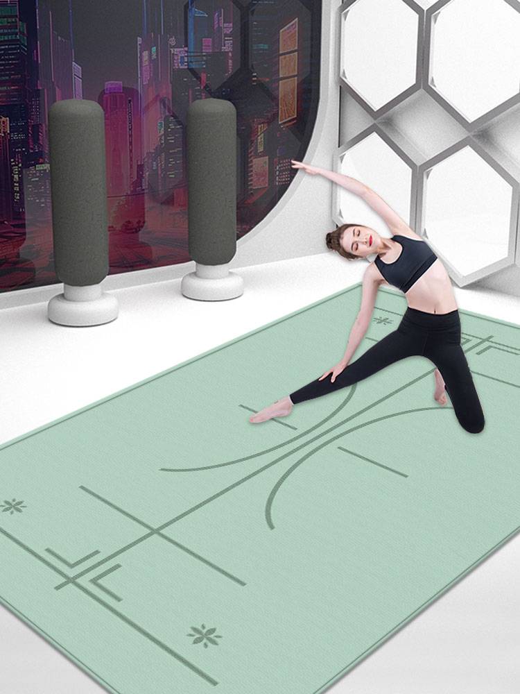 Thickened boys and girls dedicated sound insulation, shock absorption fitness mat, home quiet non -slip professional sports rope skipping yoga mat