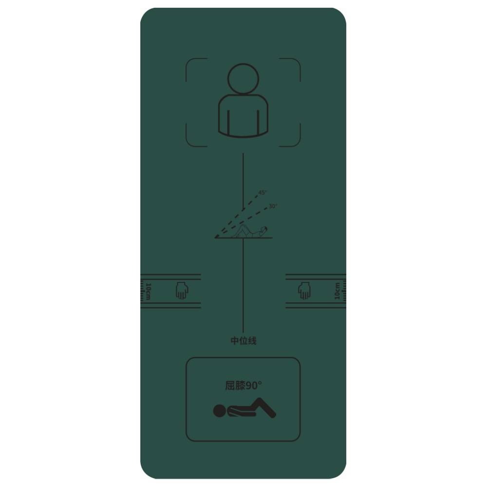 The new TPE yoga mats military green, thick, widen the new lying, sit -up training mat, sports fitness pad sound insulation