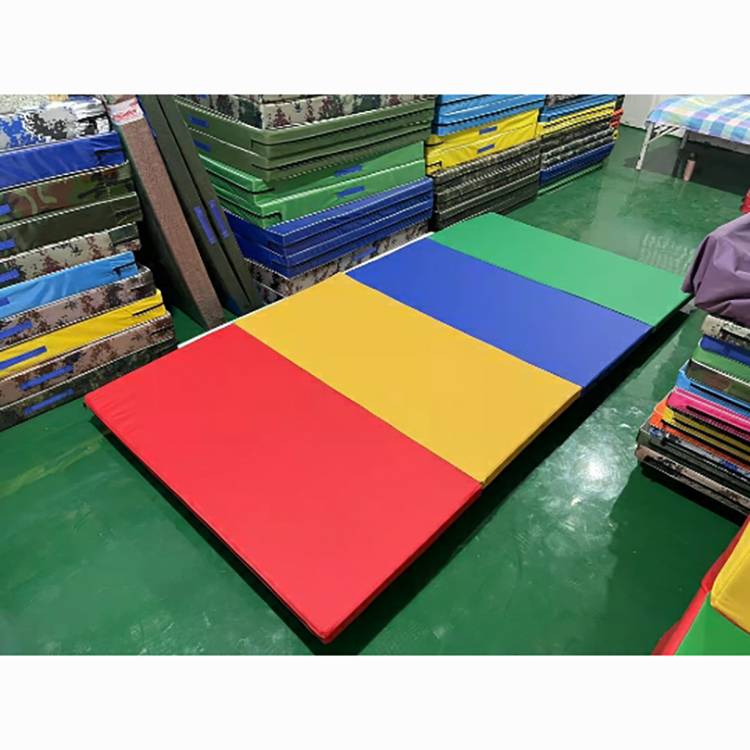 Leather four folding fitness cushion gymnastics cushion dance dance practice mats children children reptile cushion gymnastics cushion sports pads