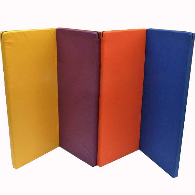 Leather four folding fitness cushion gymnastics cushion dance dance practice mats children children reptile cushion gymnastics cushion sports pads