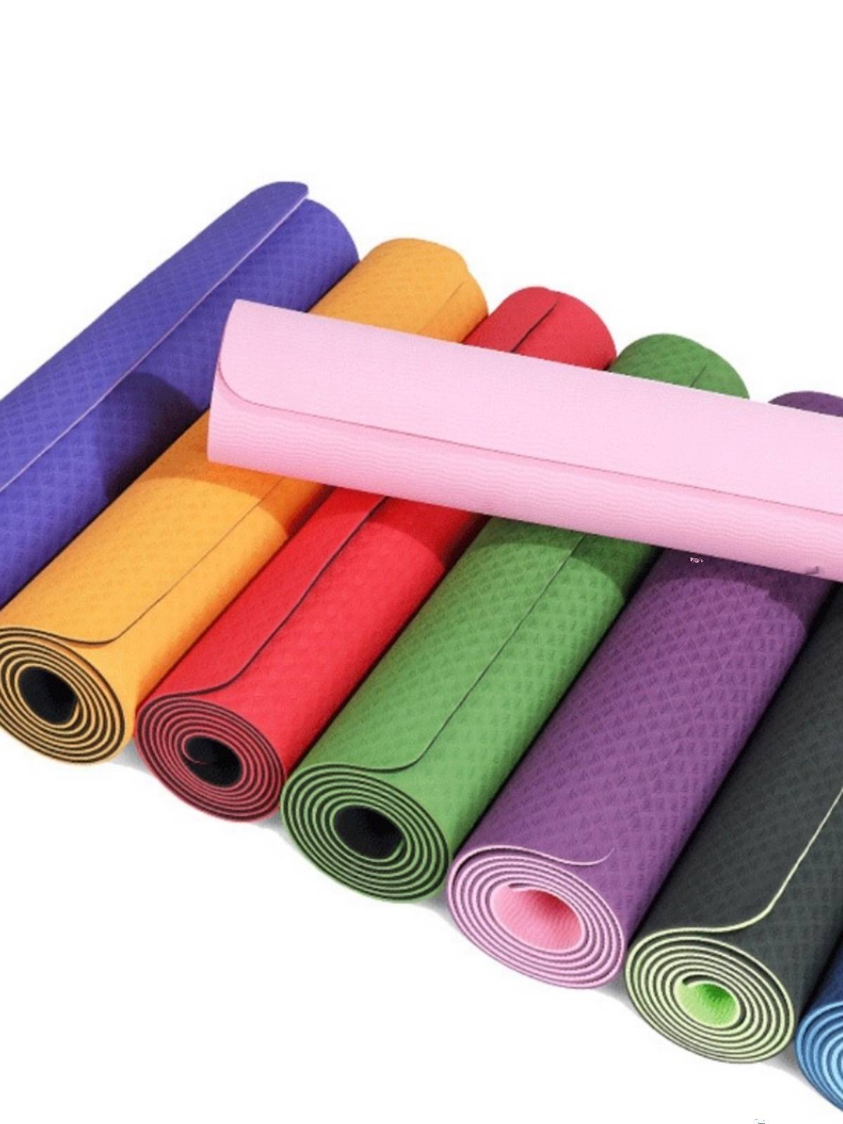 Micro defect TPE yoga pad thickened and widened fitness home jumping cushion environmental protection and tasteless can customize logo