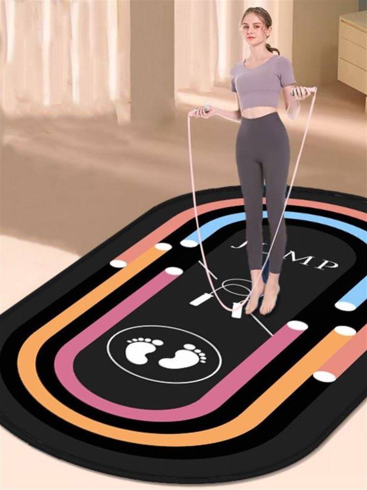 Family fitness floor mat, Liu Genghong, the same type of jumping weight loss weight loss, big piece yoga mat, fitness room carpet -style non -slip
