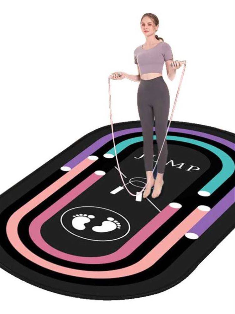Family fitness floor mat, Liu Genghong, the same type of jumping weight loss weight loss, big piece yoga mat, fitness room carpet -style non -slip