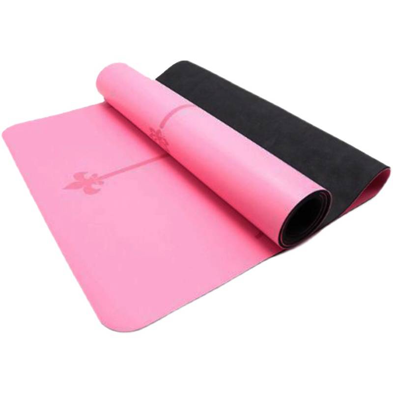 Micro -defect natural rubber PU yoga mats suede suede, dry wet, sweat -absorbing, anti -slip men's and female beginners with a widening 5mm