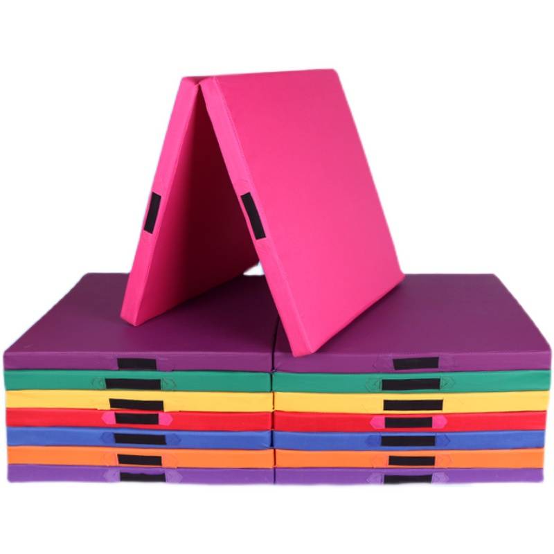 Start up with a cushion in the middle school entrance examination sports exercise folding thick sponge pad children's dance air flip gymnastics training mat