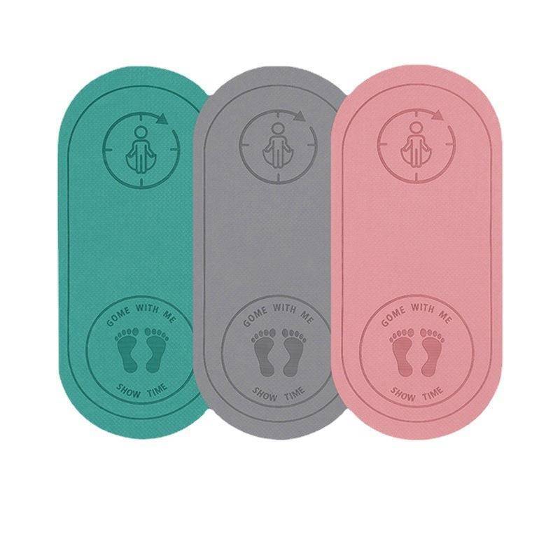 Thickened shock absorption dance yoga mats TPE oval static non -slip rope jumping cushion sports fitness shockproof floor pad