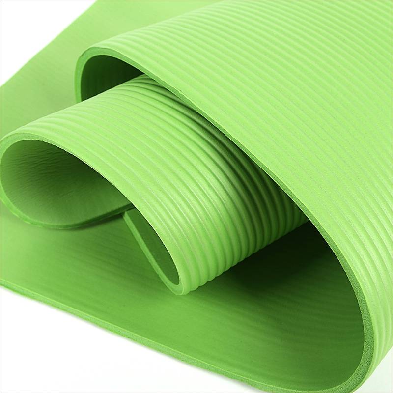 Supply 15mm high -density rubber yoga cushion household NBR shock prevention fitness thickened wide yoga mat