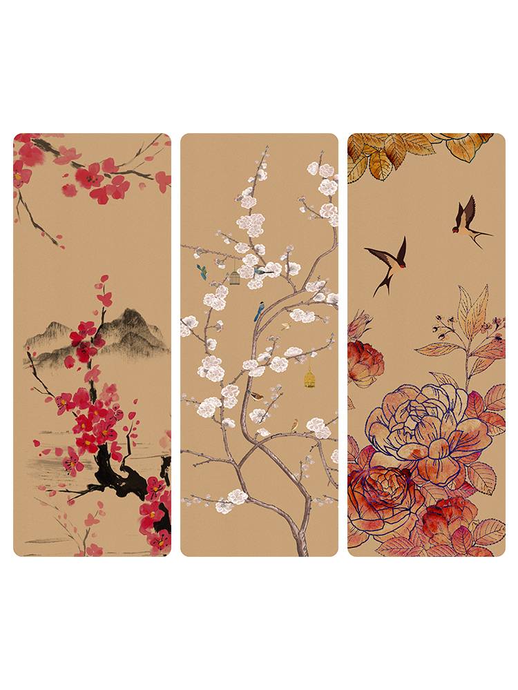 Natural rubber cork printing thickened and extended shock absorption Silent sound insulation mats fitness cushion anti -slip floor cushion household use