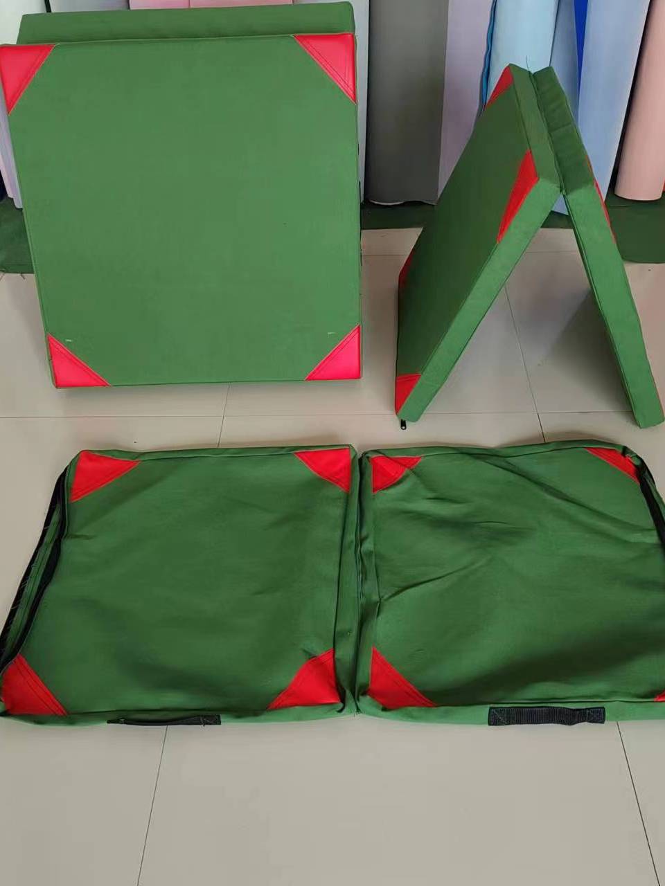 Gymnastic pads sponge bag cloth cover sports cushion organic silicon -Silicon cloth thick canvas leather custom can be customized