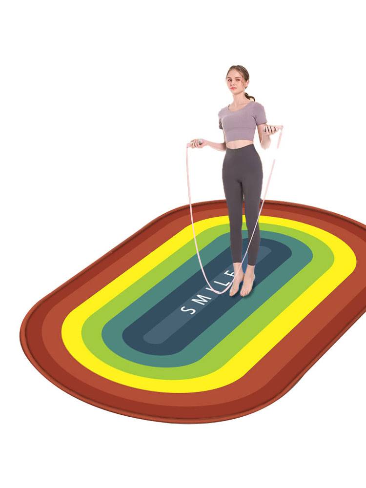 Yoga mats fitness cushion home use of shock absorption, anti -slip static pad professional fitness yoga thickened sound barrier shock reduction home pad