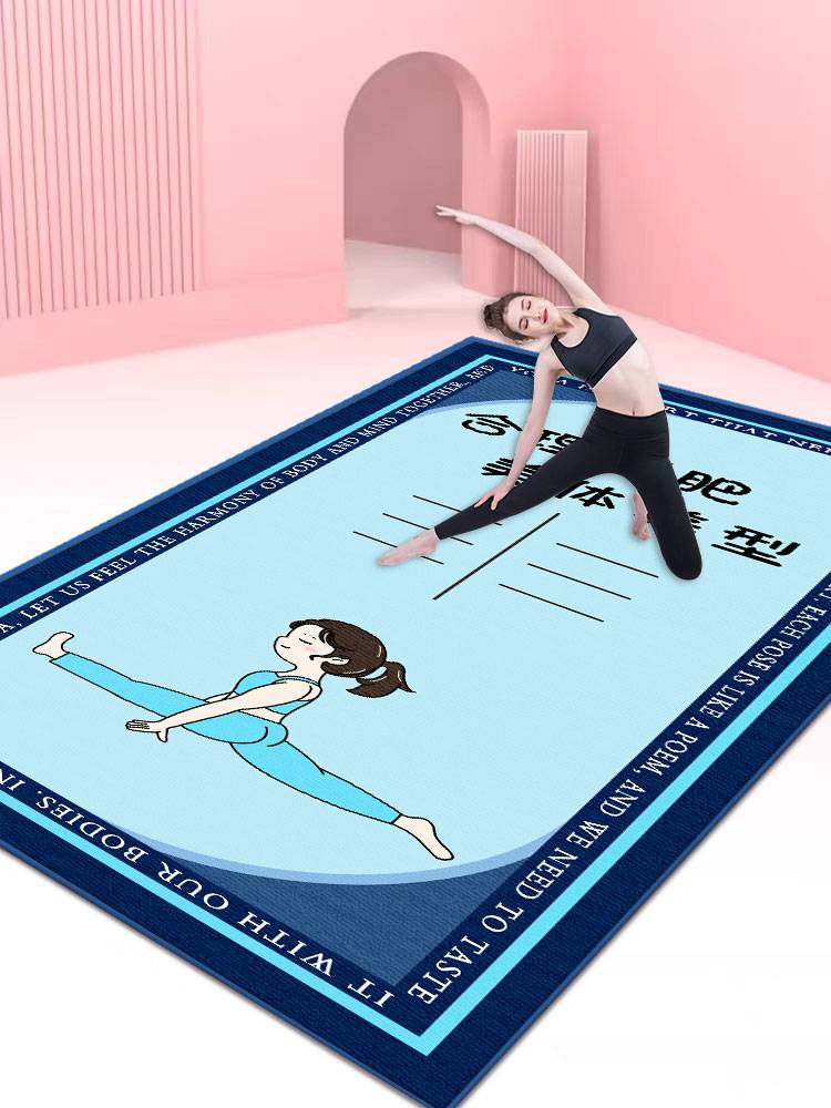 Jumping rope pads, soundproofing, soundproofing, gym-silver carpets, with no rope and thick yoga professional