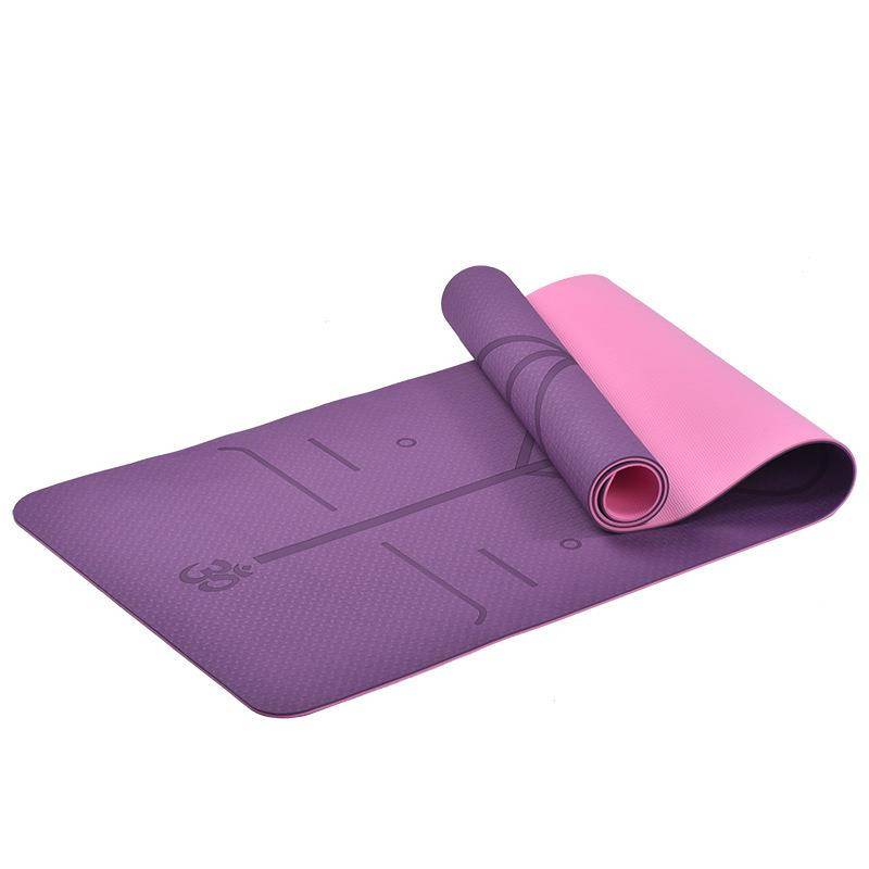 TPE yoga mats quiet shock absorption anti -slip dance cushion house training exercise exercise fitness thickened wide jumping rope pad
