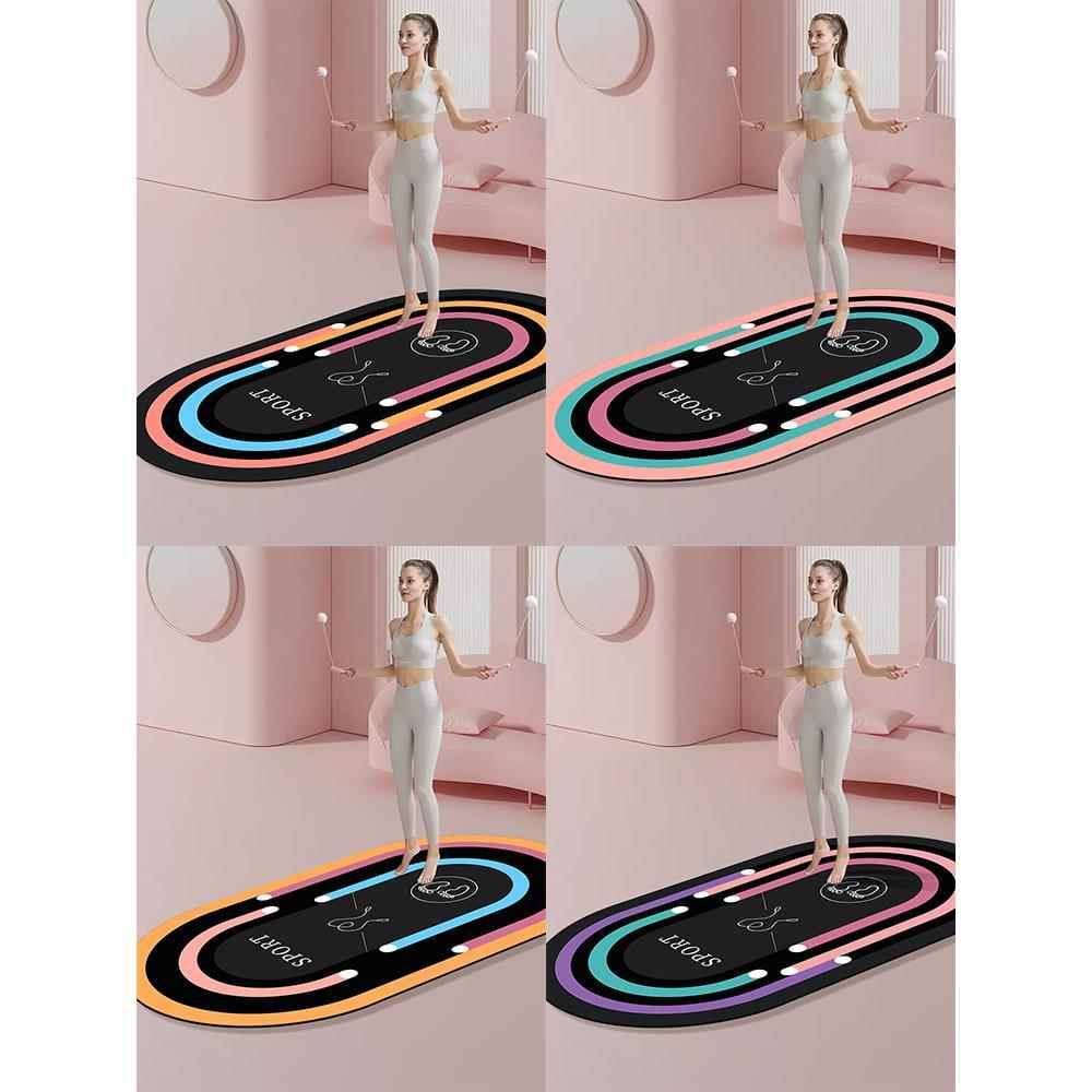 Jumping ropes and tremors without ropes, with yoga mats and thick, ultra-quiet indoor gymnasium cushions, skating carpets