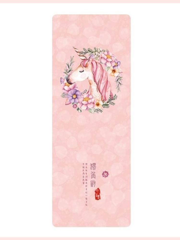 Natural rubber non -slip ultra -thin yoga pads paving napkin, suede, foldable portable travel beginner female