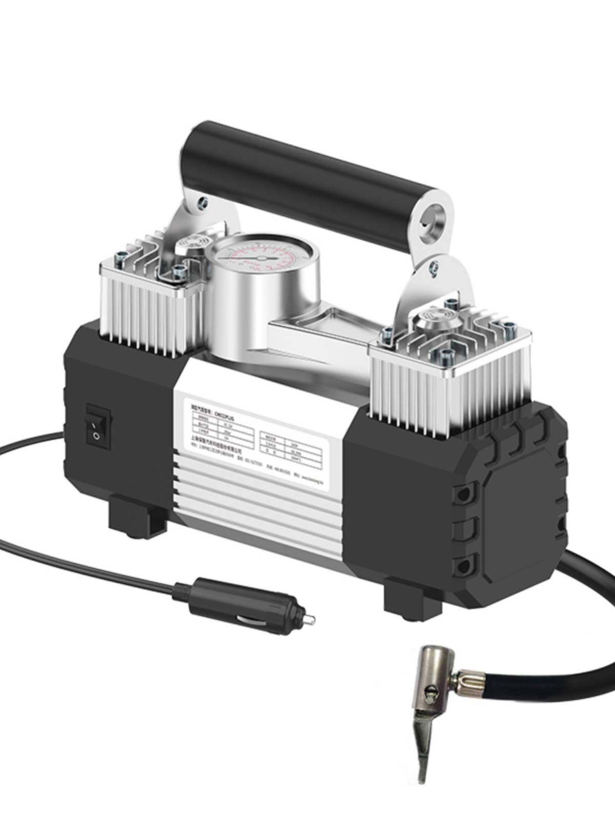 Gas pumps for kasjiburg tires, vehicle-mounted air pump smoker pump pump, double-cylinder gas sedan