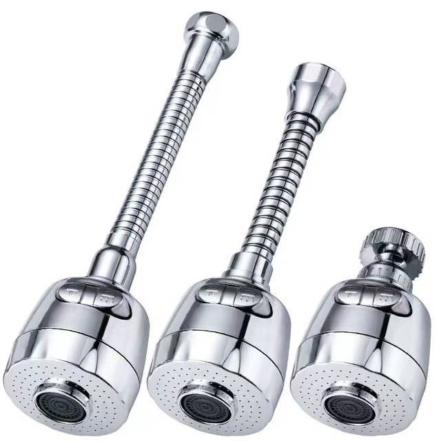 The water tap extensioner is spilling over to the splash-proof starter kitchen