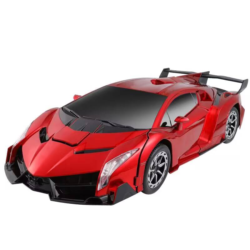 A birthday present for a toy-to-to-to-kiss kid in a deformation car