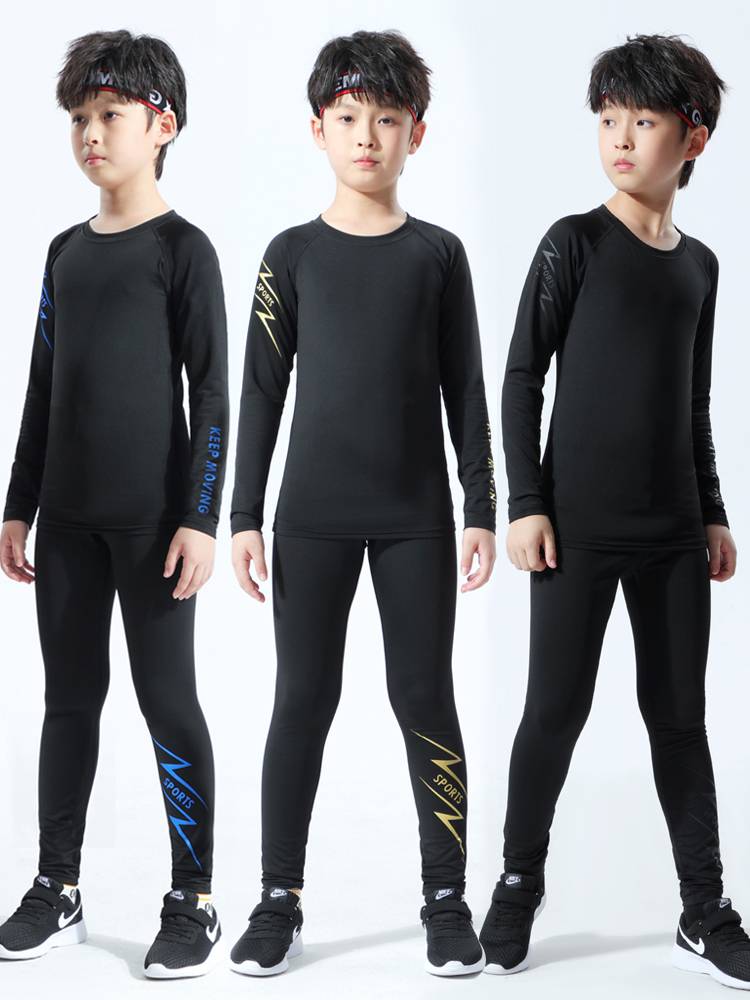 Zilong children's tights training suit for Autumn and Winter Sports Basketball