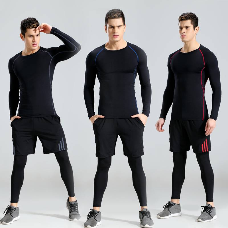 Fat Man Sports suit, fat man, high-speed dry-through gym training suit