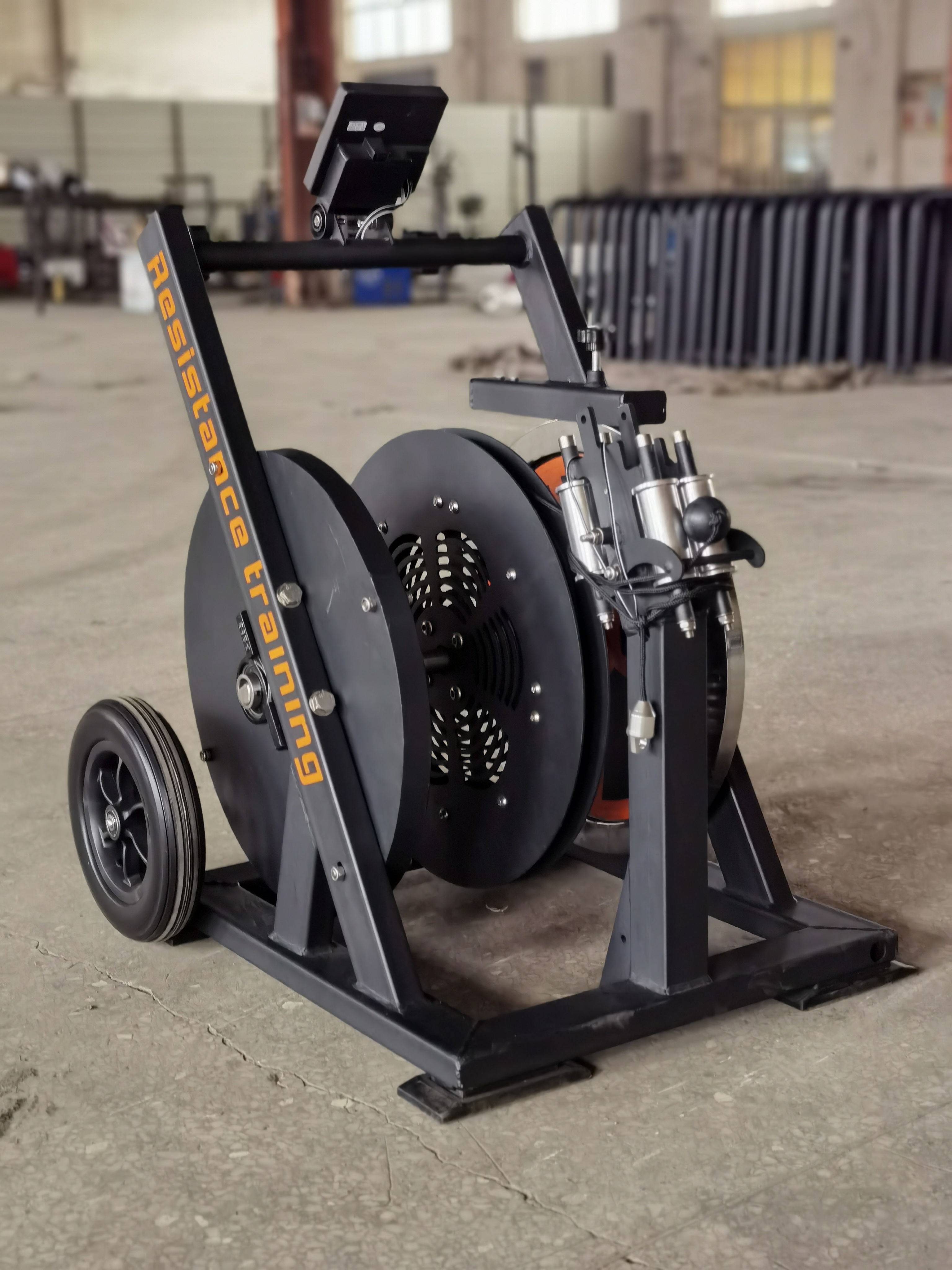The track and field running equipment regulates the resistance 1080 towed trainer's body-force-retarded leg-retarding cord