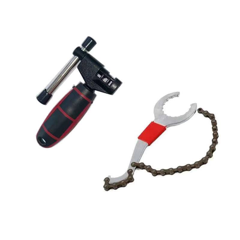 A hook chain wrench with a hard link