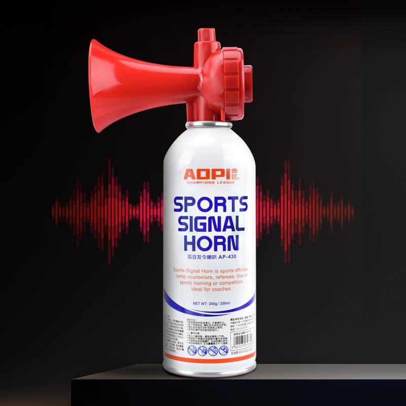 We're going to have to use a sports horn and a canoe
