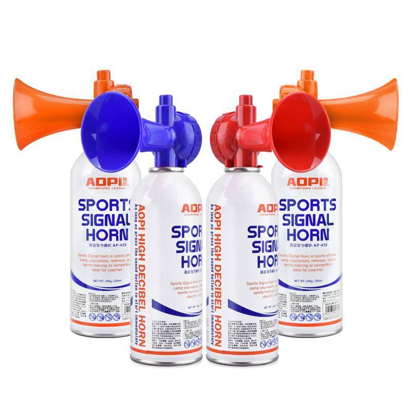 We're going to have to use a sports horn and a canoe