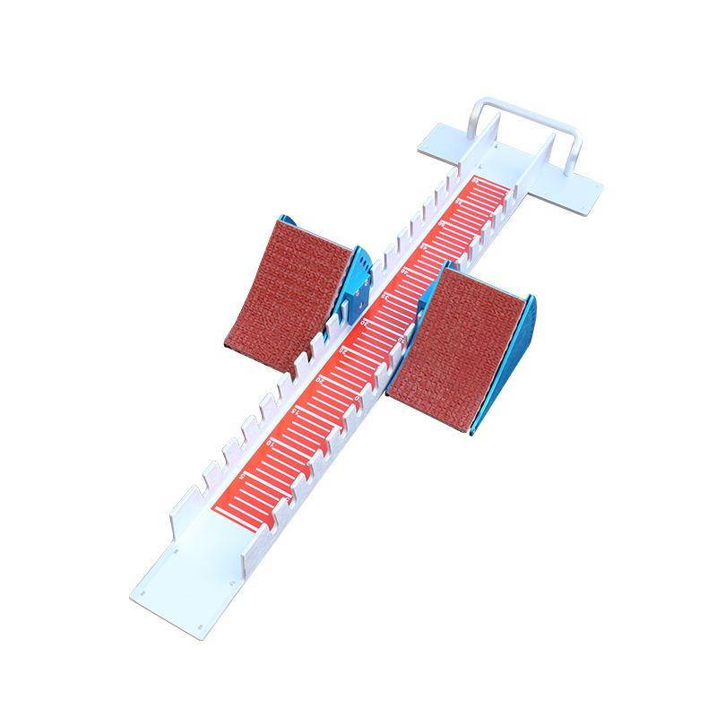 Aluminium alloy troupe pedals, plastic short-run track assisters, multi-purpose training in track and field trades