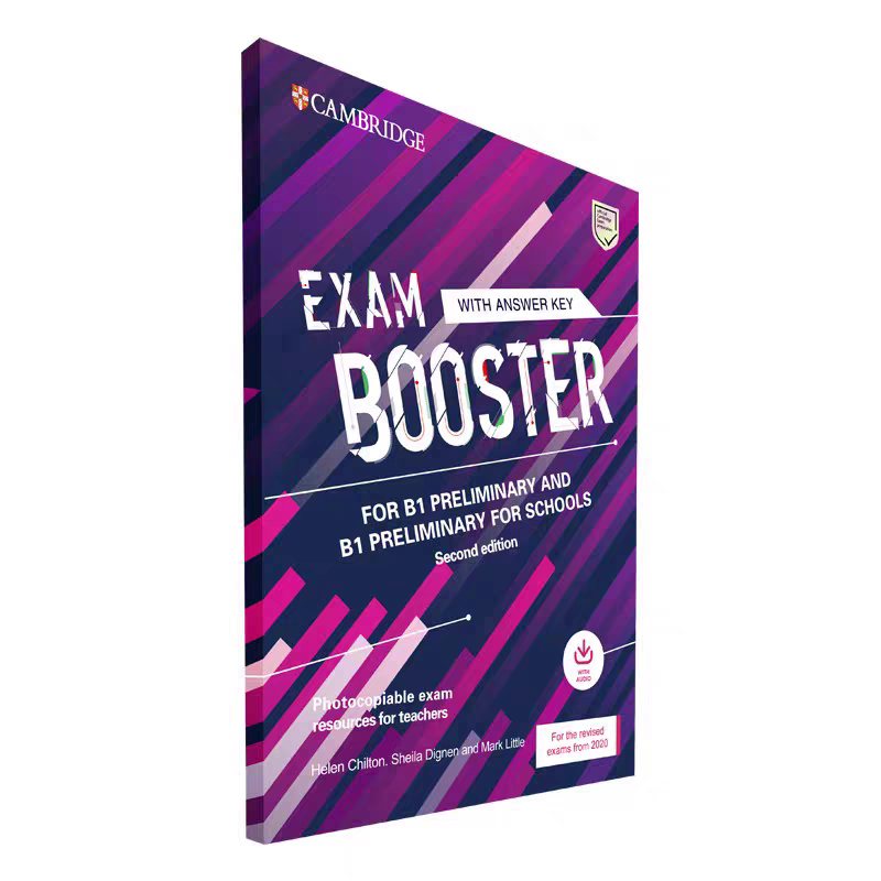 A new version of the 2020 Cambridge KETPET EXAM BOOSTER for A2 B1 examination for book support