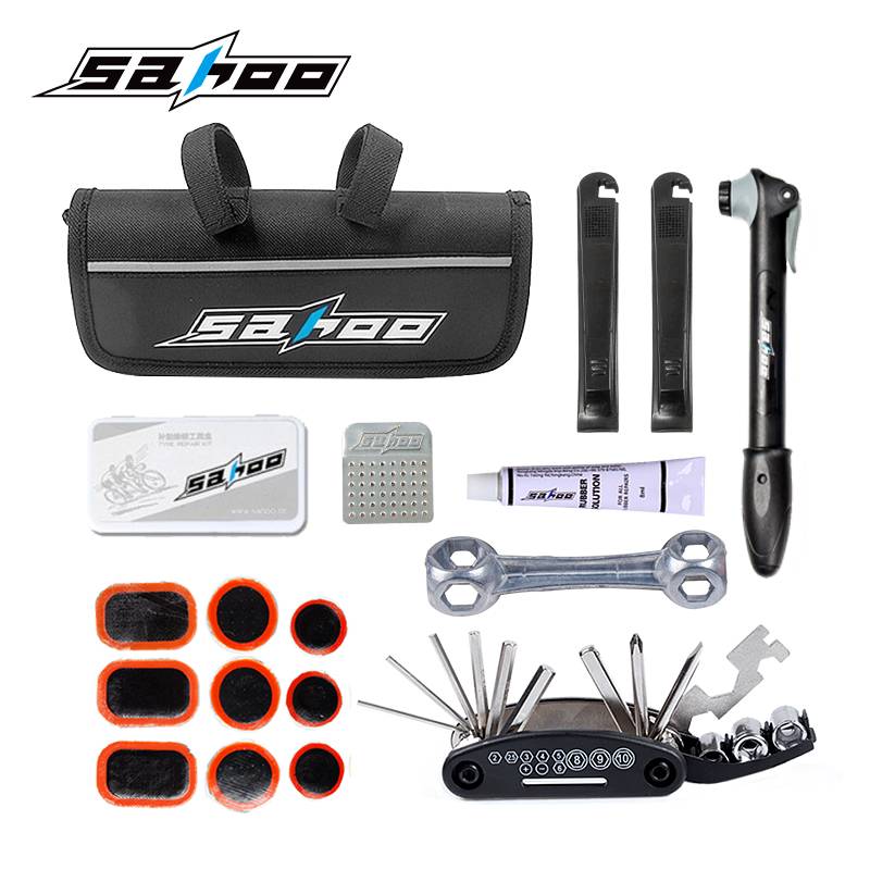 SHAOO BICYCLE MAINTENANCE TOOLKIT FOR AIR-TO-BREED REPAIR GLOVES FOR MOUNTAIN VEHICLE COMBINATIONS