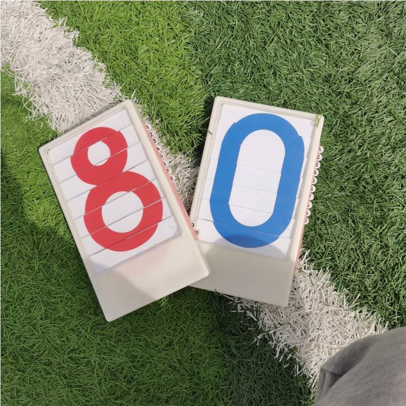 Dialdown card (1 blue) or red