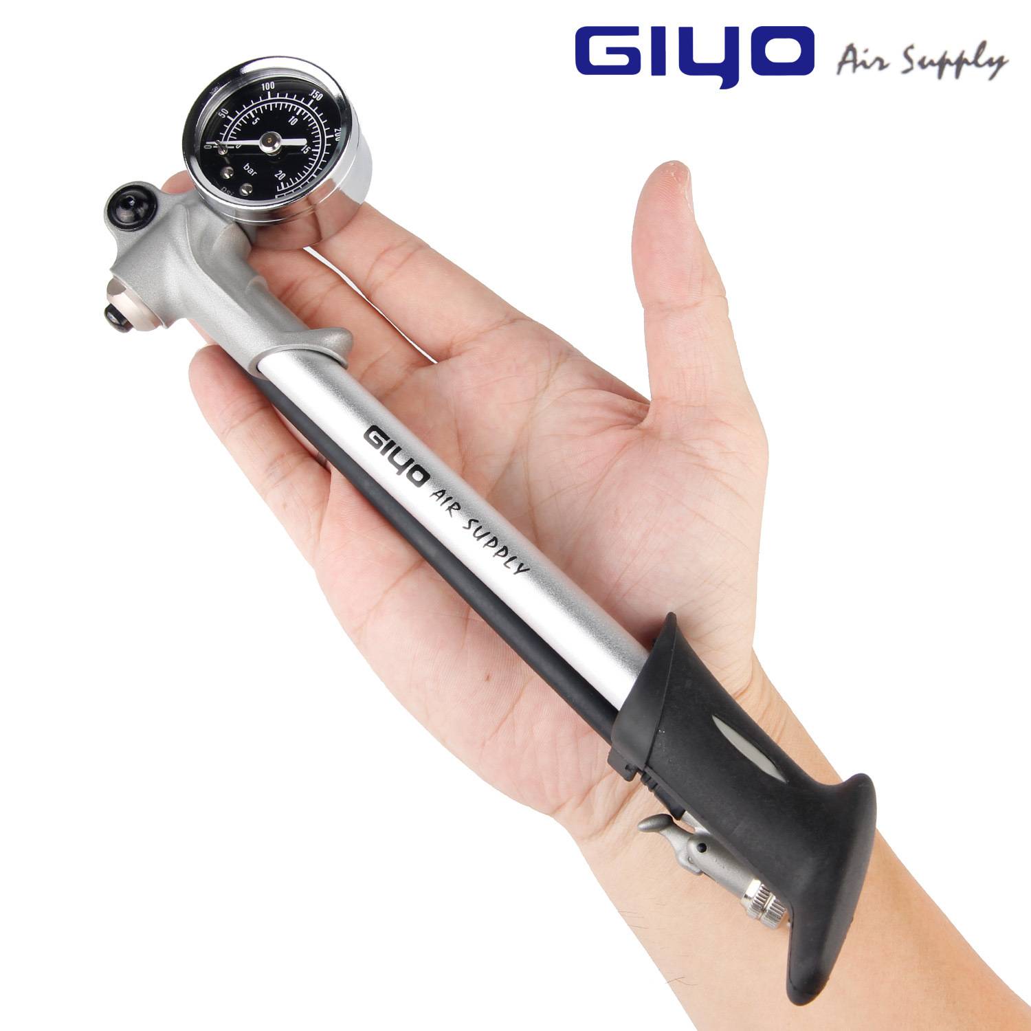 GEYO CYCLING MOUNTAIN FORK IN FRONT OF AIR PRESSURE