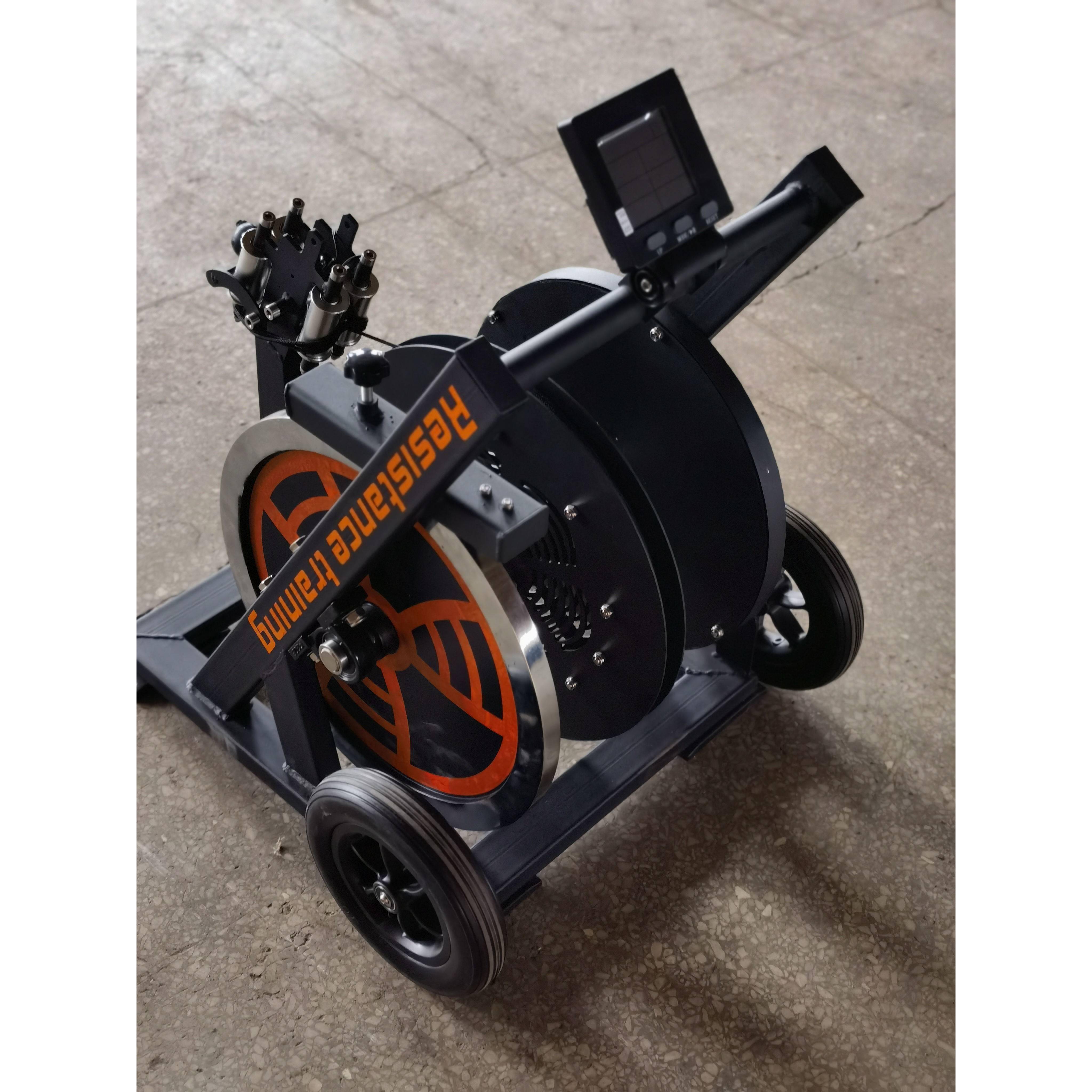 The track and field running equipment regulates the resistance 1080 towed trainer's body-force-retarded leg-retarding cord