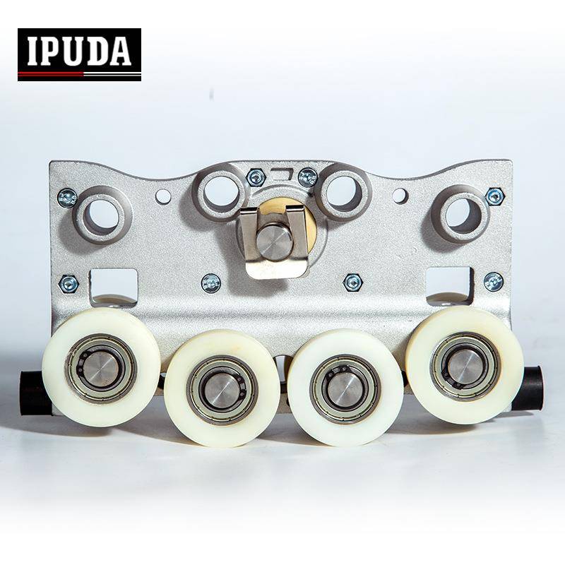 Aluminium alloy orbital heavy-roller trigonometric end-blocker and aluminum-track crane system