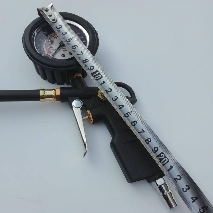 High-precision tyre-pressure pneumatic gas pistols with a pneumatic car tire-pressure monitor
