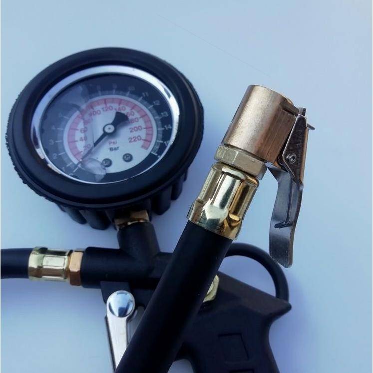 High-precision tyre-pressure pneumatic gas pistols with a pneumatic car tire-pressure monitor