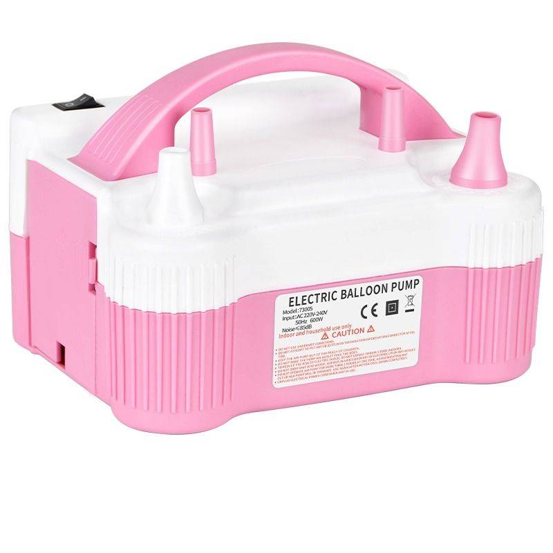 Portable automatic air pump for air balloons with a pneumatic pump