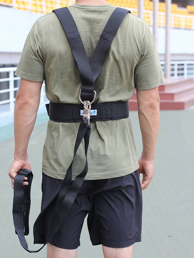 Sprint and drag to release training equipment, speed-stabbing belts for acceleration