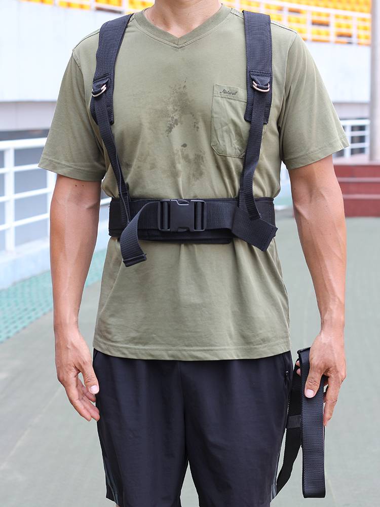 Sprint and drag to release training equipment, speed-stabbing belts for acceleration