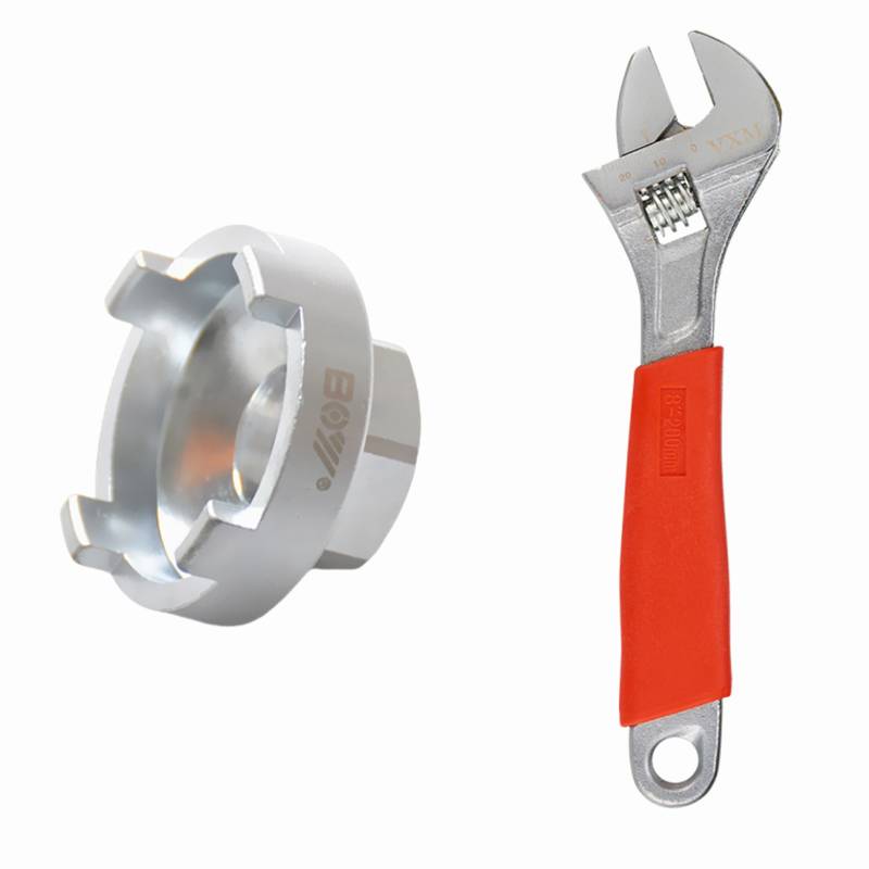 Silver - single-speed cartridge + 8 inch active wrench
