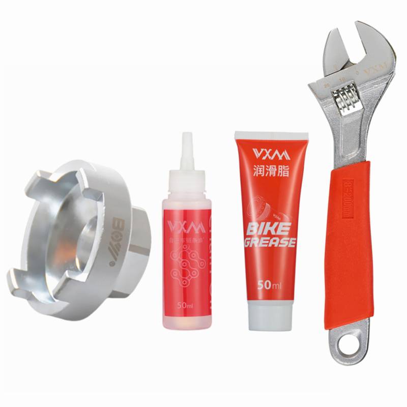 Silver - single-speed cartridge + 2 sets of lubrication + 8 inches active wrench