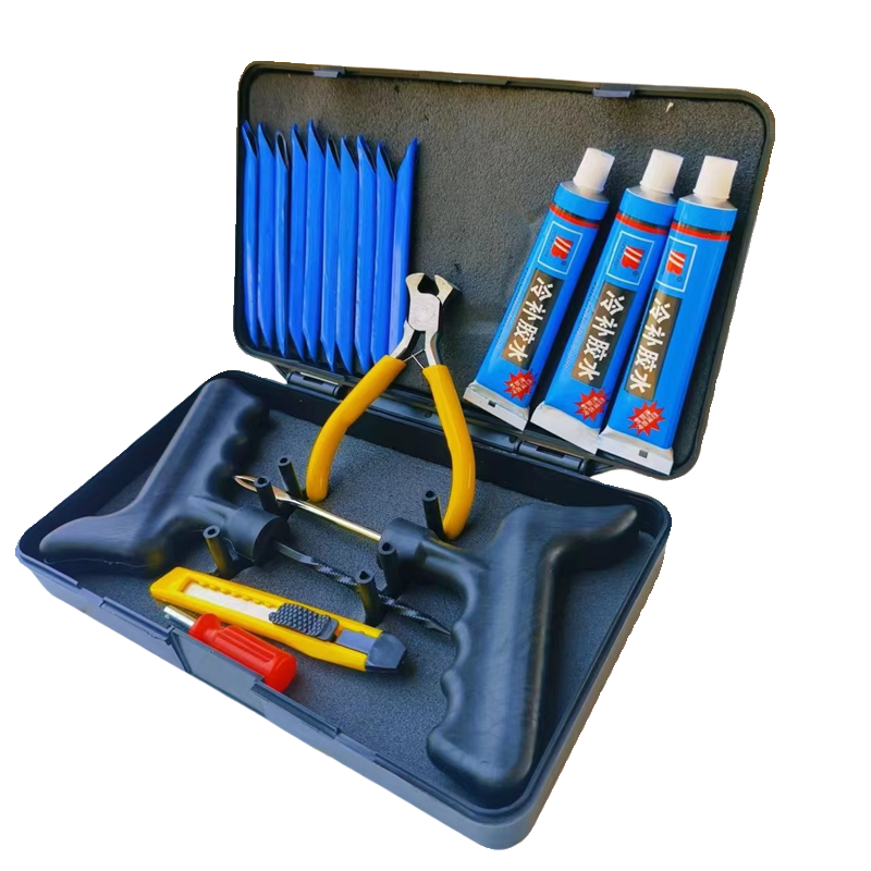 New-style vacuum tire supplement kit with a micro-sulfurized rubber-coated motor vehicle electric vehicle repair tool