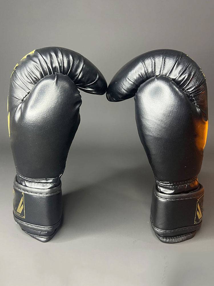 A boxing glove professional trained a child boxing boxing boxing package for a full-blown boxing competition for adults