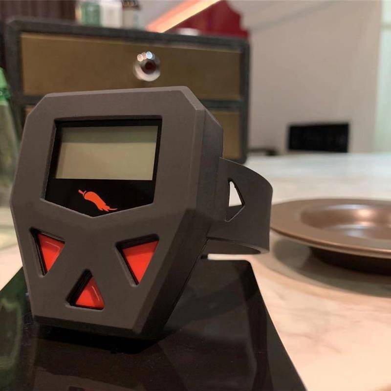 The flaming machine electrocuted the alarm clock without a sound