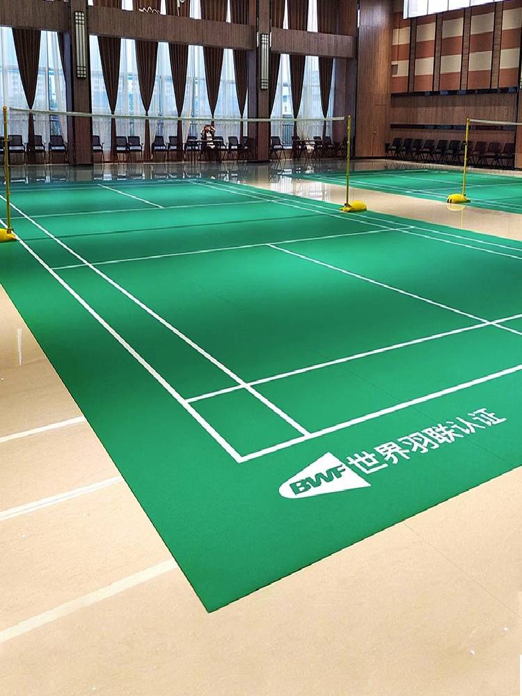 Badminton venue rubber cushion room indoor air volleyball -specific sports ground glue PVC plastic floor