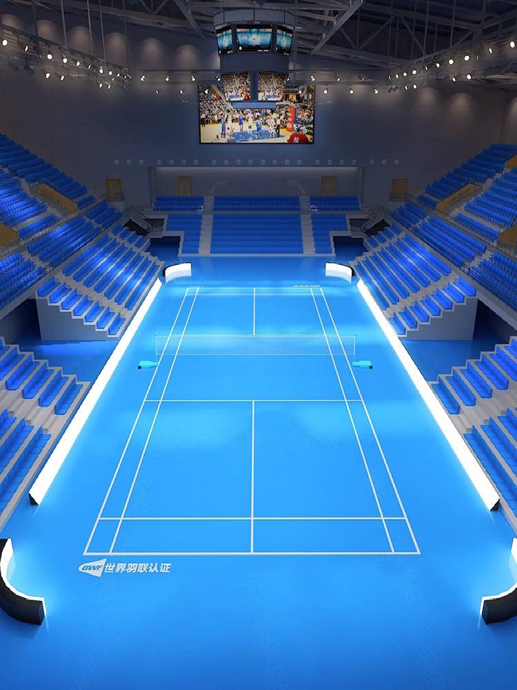 Badminton venue rubber cushion room indoor air volleyball -specific sports ground glue PVC plastic floor