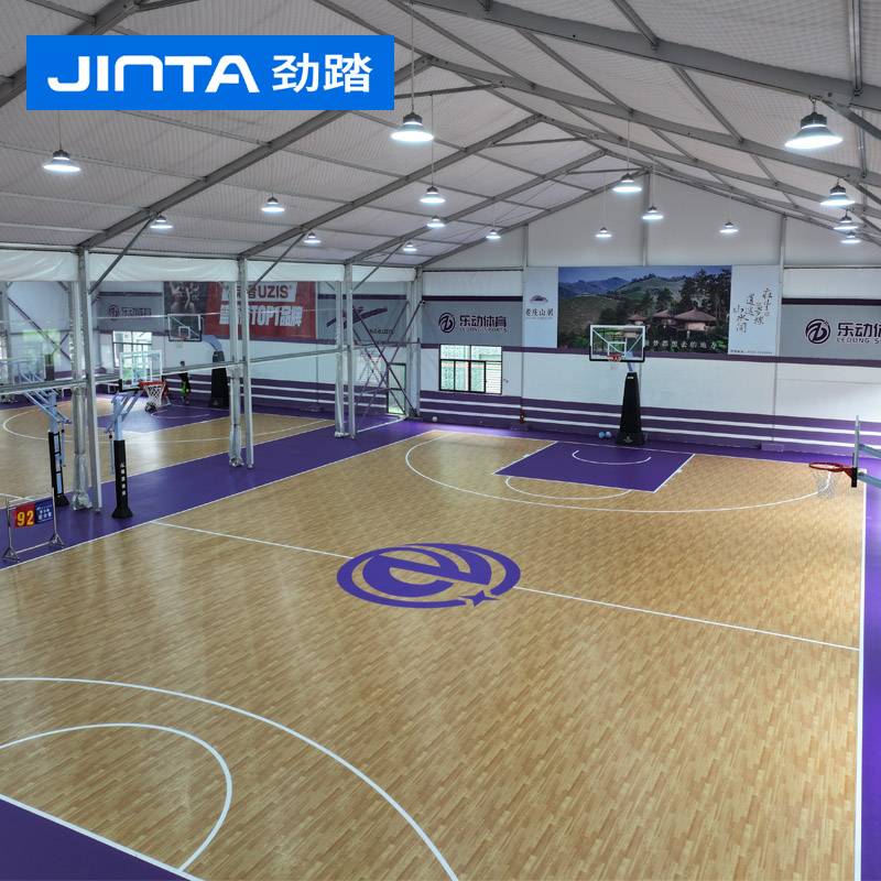 Jinzai Basketball Place Gas Cushion Room Indoor Basketball Hall Special Sports Wooden Floor Customized Children's Basketball Place Gas Cushion