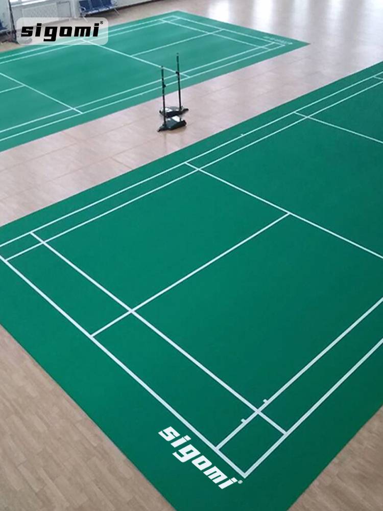 Badminton venue adhesive thick -skid room table tennis plastic pad basketball shock absorption PVC plastic sports floor