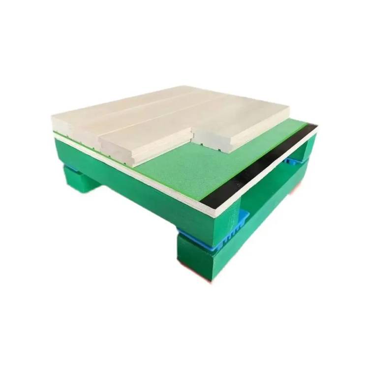 Indoor basketball badminton sports stage roller skating venue Fenghua real single double dragon bone wood sports wood flooring manufacturer